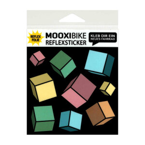 MOOXIBIKE Reflex Stickers &quot;Flying Cubes (9 pcs.)