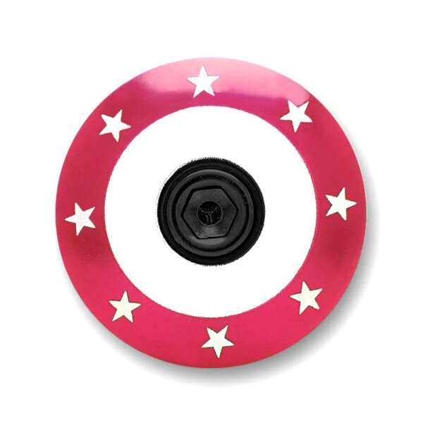 KustomCaps Ahead Steuersatz Kappe Sternrondell (Rot)