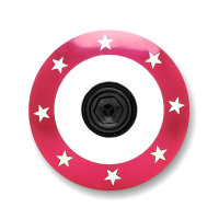 KustomCaps Ahead Steuersatz Kappe Sternrondell (Rot)