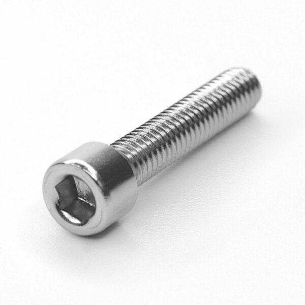 KustomCaps Colored Headset Cap Bolt (Pewter / Silver)