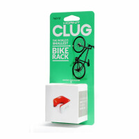 CLUG (Hybrid) - Bike Rack for Trekking- and Citybikes (white/orange)