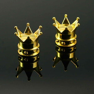 Valve Caps "Crown" Gold / Silver / Pink Black (2 pcs.)