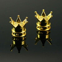 Valve Caps "Crown" Gold / Silver / Pink Black (2 pcs.)