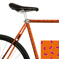 MOOXIBIKE Fahrradfolie Happy Melons (Orange / Pink)