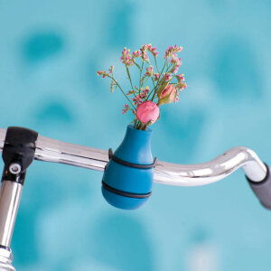 Bicycle Vase / Handlebar Vase "Frieda" (turquoise)