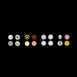 RydeSafe Reflective Buttons - Reflektierende Buttons / Pins / Badges (1 Stk. / 4er-Pack)