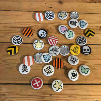 Rydesafe Reflective Buttons / Pins / Badges