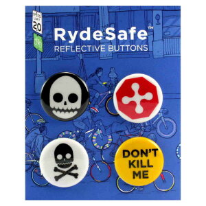 RydeSafe - Reflektierende Buttons "Gnarly" (...
