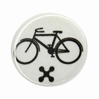 Rydesafe Reflective Button / Pin / Badge "Bike" (1 pcs.)