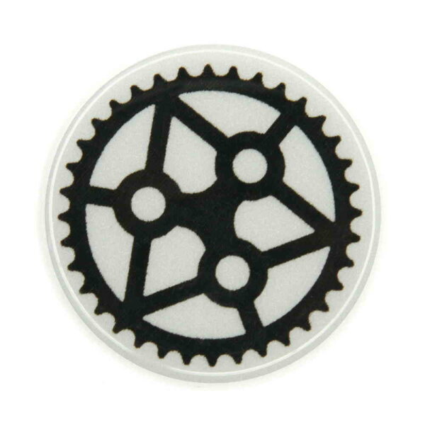 Rydesafe Reflective Button / Pin / Badge "Sprocket" (1 pcs.)