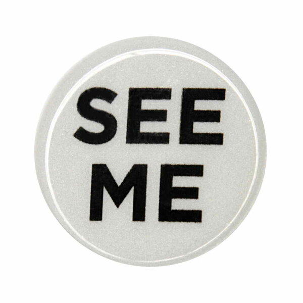 Rydesafe Reflective Button / Pin / Badge "See Me" (1 pcs.)