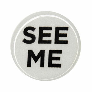 Rydesafe Reflective Button / Pin / Badge "See...