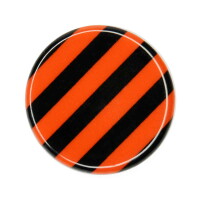 Rydesafe Reflective Button / Pin / Badge "Road Sign Black/Orange" (1 pcs.)