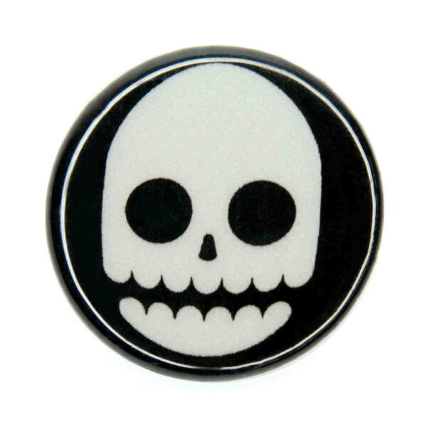 Rydesafe Reflective Button / Pin / Badge "Skull" (1 pcs.)