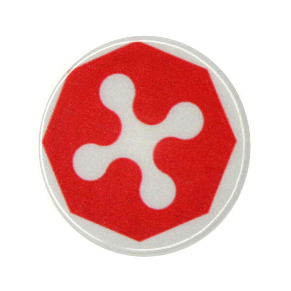 Rydesafe Reflective Button / Pin / Badge "RydeSafe Logo" (1 pcs.)