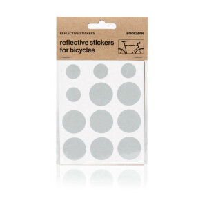 BOOKMAN Sticky Reflectors Dots white/silver (12 pcs.)