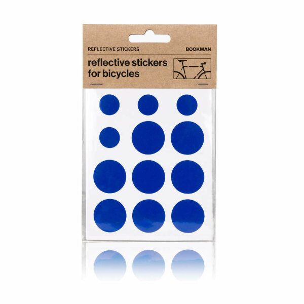 BOOKMAN Sticky Reflectors Dots blue (12 pcs.)