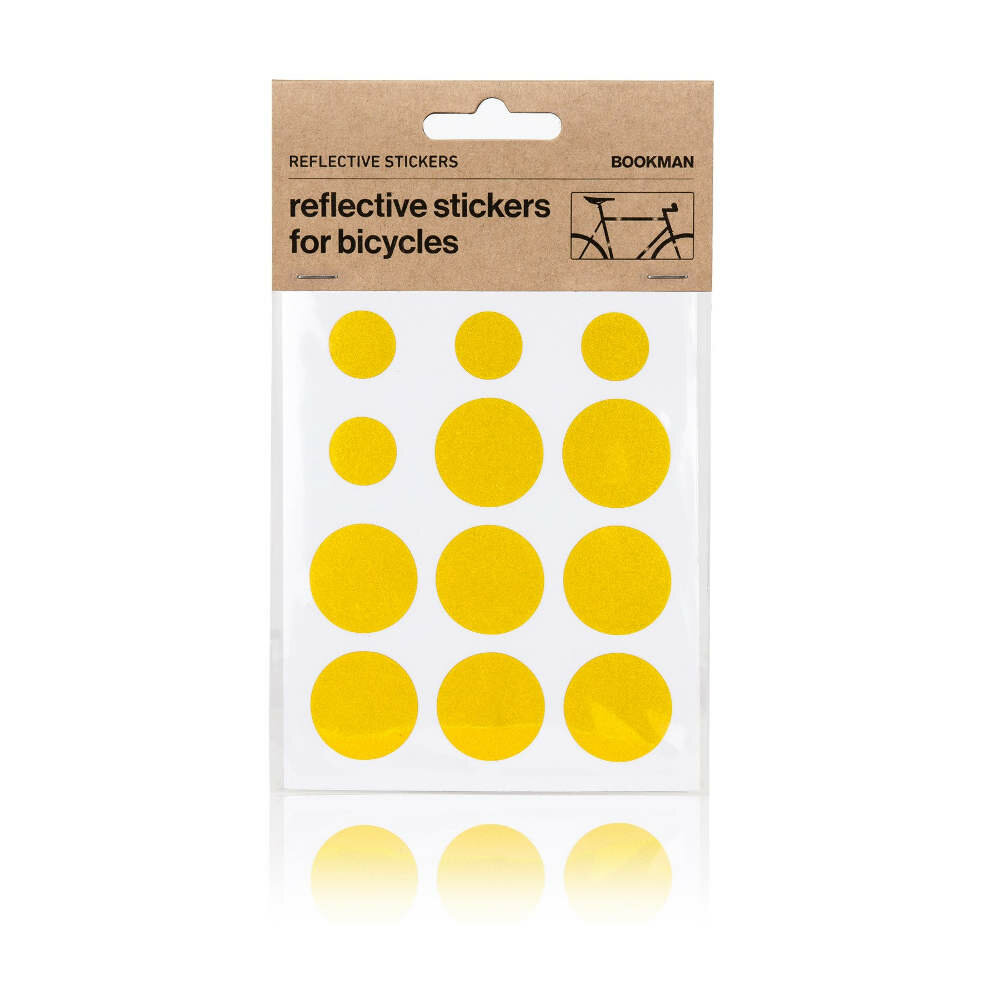 Bookman Sticky Reflectors (gelb) - Reflektierende Aufkleber fürs Fahr