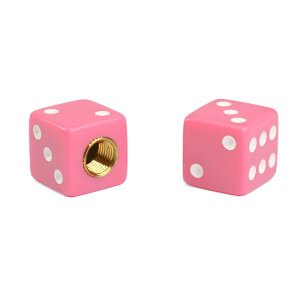 Valvecaps "Cube / Dice" (Pink, 2 pcs.)