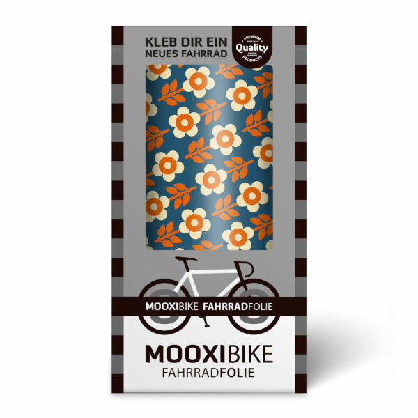 MOOXIBIKE Fahrradfolie Bonnie & Buttermilk - Bini (Blau)