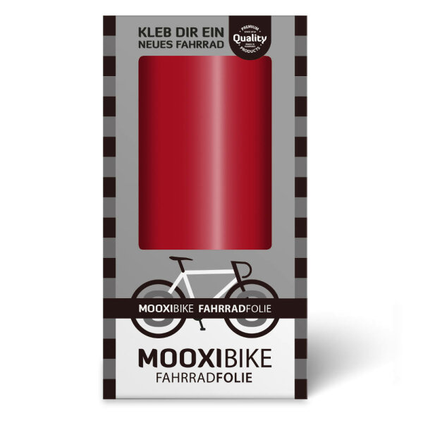 MOOXIBIKE Fahrradfolie Chili-Rot Glänzend