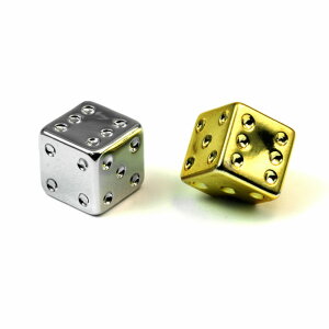 Valvecap "Cube" golden or silver (2 pcs.)