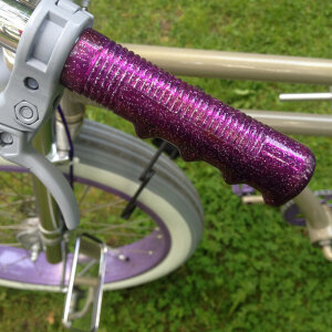Retro Glitter Grips (12 cm) purple