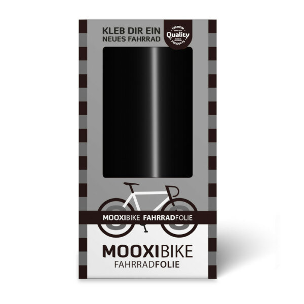 MOOXIBIKE Fahrradfolie Glänzend Schwarz