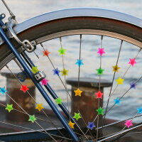 Bike Spoke Clips &quot;colorful Stars&quot; (35 pcs.)