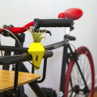 Bicycle Vase "Lom" for horizontal mounting (yelllow)