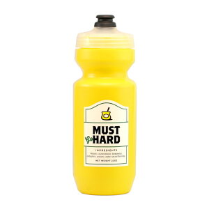 SPURCYCLE Trinkflasche "Must Go Hard" (Gelb)