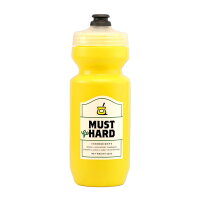 SPURCYCLE Water Bottle "Must Go Hard" (yellow)