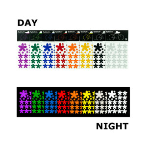 RydeSafe Reflective Bike Decals Flowers Kit