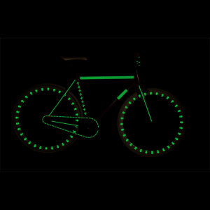 RydeSafe Reflective Bike Decals Flowers Kit (Green)