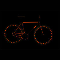 RydeSafe Reflective Bike Decals Flowers Kit - Reflektierende Blumen Sticker (Orange)