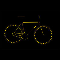 RydeSafe Reflective Bike Decals Flowers Kit (Yellow)
