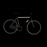 RydeSafe Reflective Bike Decals Flowers Kit (White / Silver)