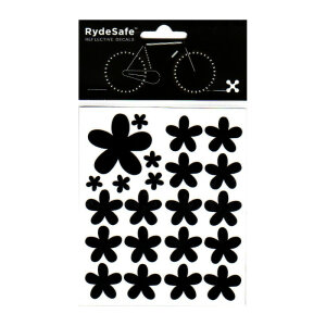 RydeSafe Reflective Bike Decals Flowers Kit -...