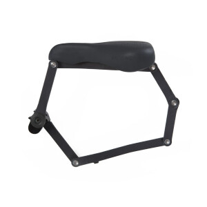 SeatyLock - Komfort-Sattel mit integriertem Faltschloss (Chamäleon, schwarz)