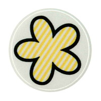 RydeSafe - Reflektierender Button "Blume" (1 Stk.)