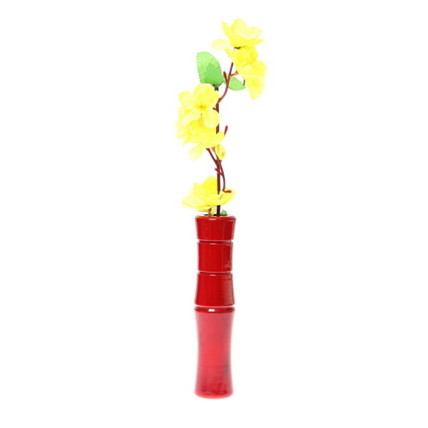 Cherry Wood Handlebar Vase (red)