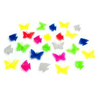 Colorful Bike Spoke Beads "Butterflies and Fishes" (35 pcs.)