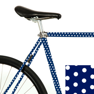 MOOXIBIKE Adhesive Bicycle Film Polka Dots (blue)