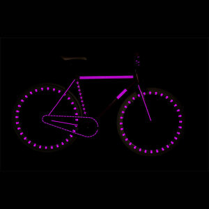 RydeSafe Reflective Bike Decals Modular SMALL (Lila /...
