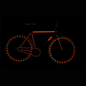 RydeSafe Reflective Bike Decals Modular SMALL (Orange)