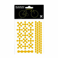 RydeSafe Reflective Bike Decals Modular SMALL (Yellow)