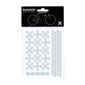 RydeSafe Reflective Bike Decals Modular SMALL (Silber /...