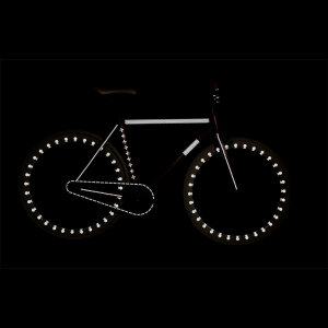 RydeSafe Reflective Bike Decals Modular SMALL (Schwarz)