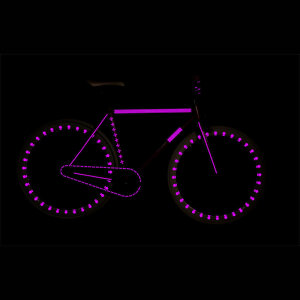 RydeSafe Reflective Bike Decals Modular LARGE (Lila /...