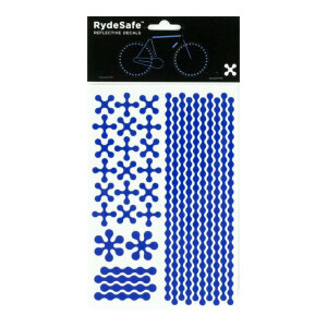 RydeSafe Reflective Bike Decals Modular LARGE (Blue)